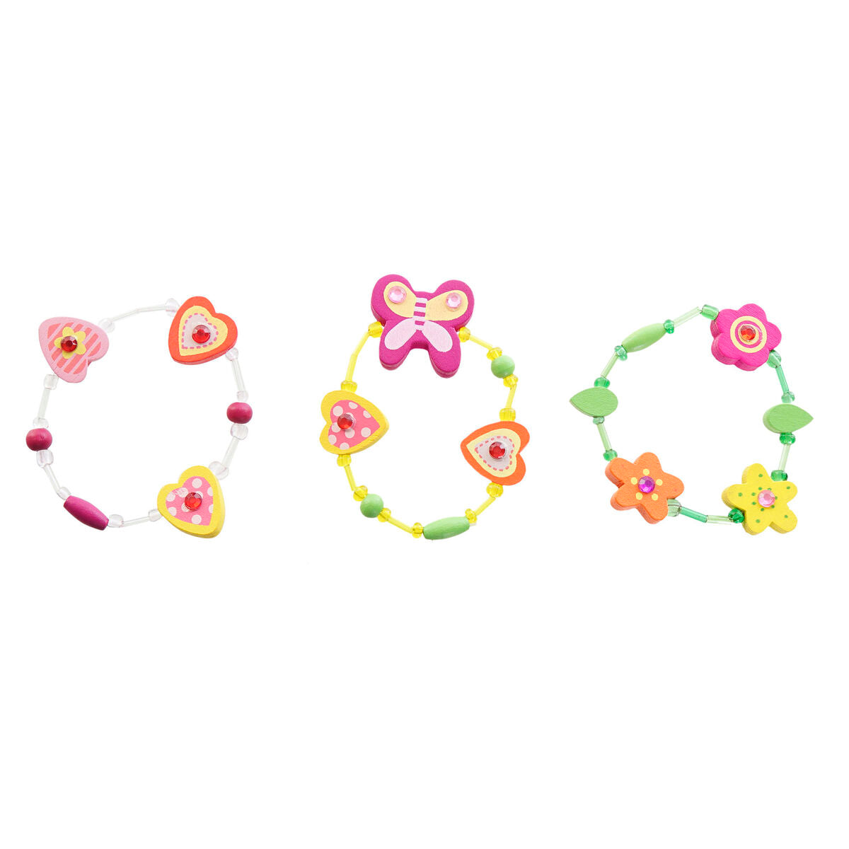 Βραχιόλια DKD Home Decor Πολύχρωμο Blomster Παιδικά