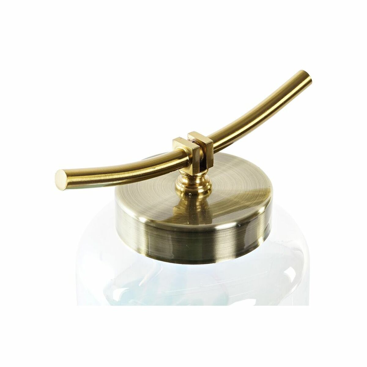 Βάζο DKD Home Decor Μπλε Χρυσό Μέταλλο Κρυστάλλινο Μεσογείακός 19 x 15 x 33 cm