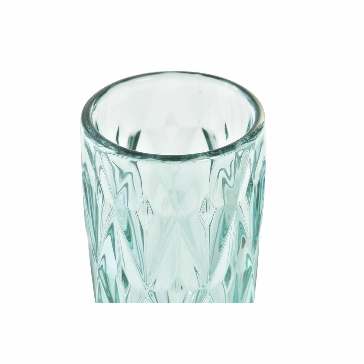 Ποτήρι Κρασί DKD Home Decor Τυρκουάζ Κρυστάλλινο 150 ml