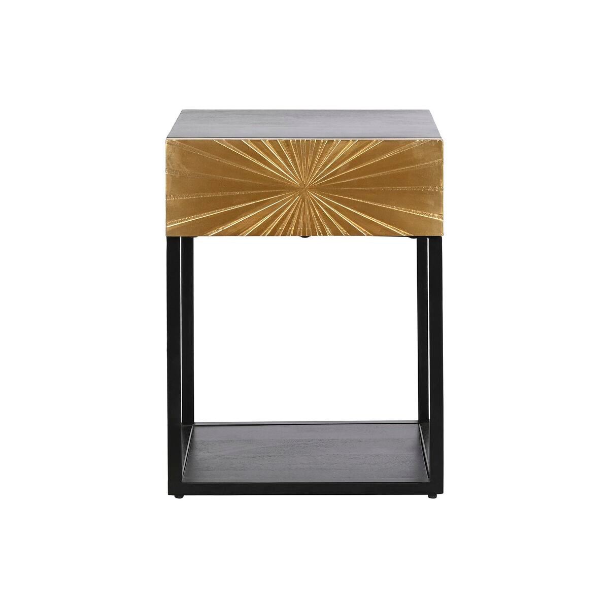 Κομοδίνο DKD Home Decor Χρυσό 35 x 40 x 55 cm Μαύρο Μέταλλο Ξύλο
