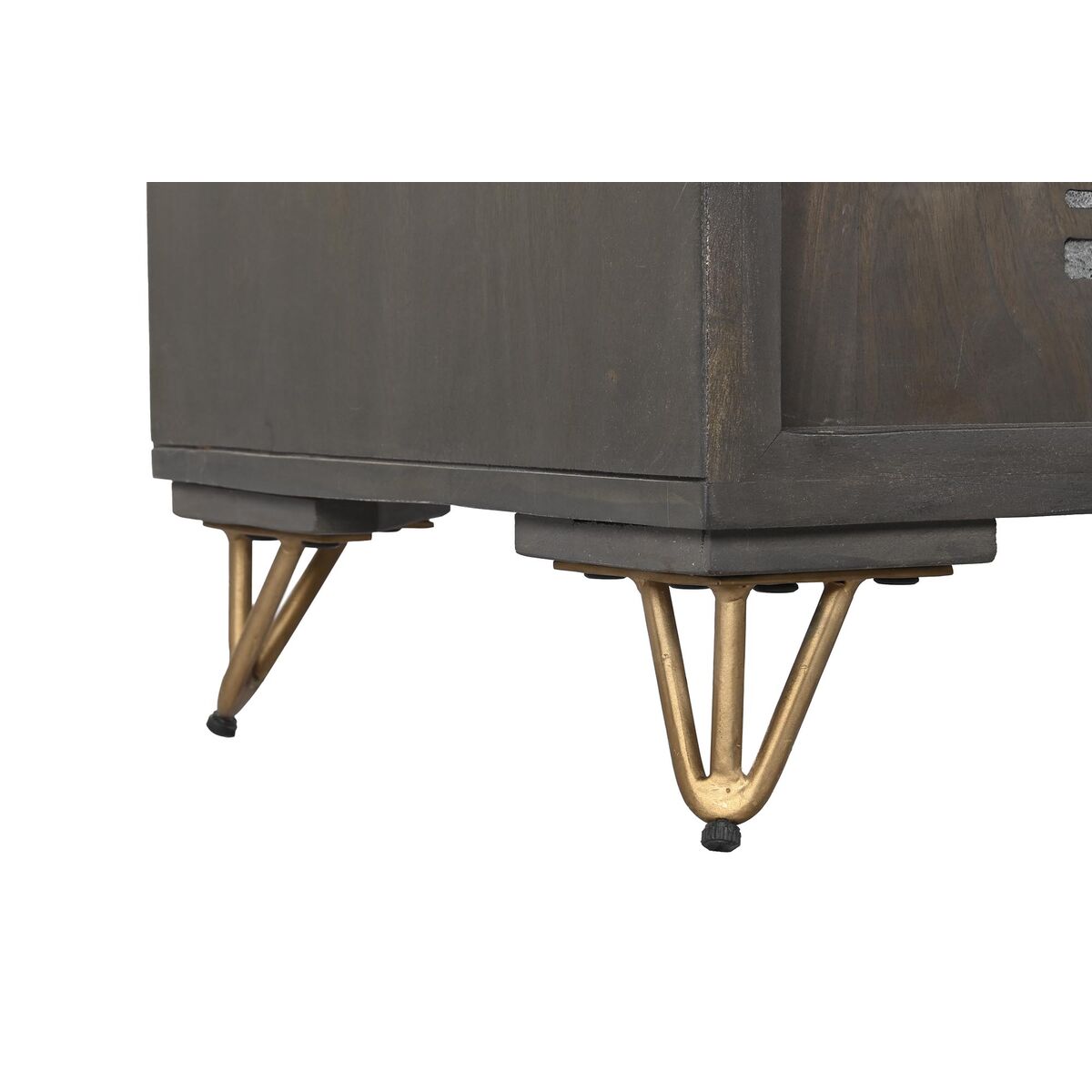 Τηλεόραση DKD Home Decor Μέταλλο Καφέ Ξύλο από Μάνγκο 160 x 40 x 50 cm