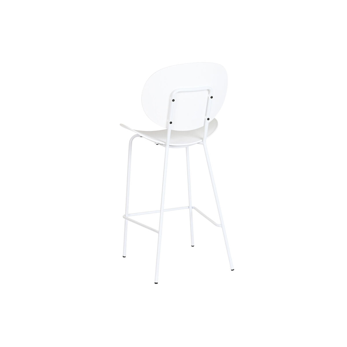 Σκαμπό DKD Home Decor Μαύρο Μέταλλο Λευκό πολυπροπυλένιο (52,5 x 49 x 104 cm)