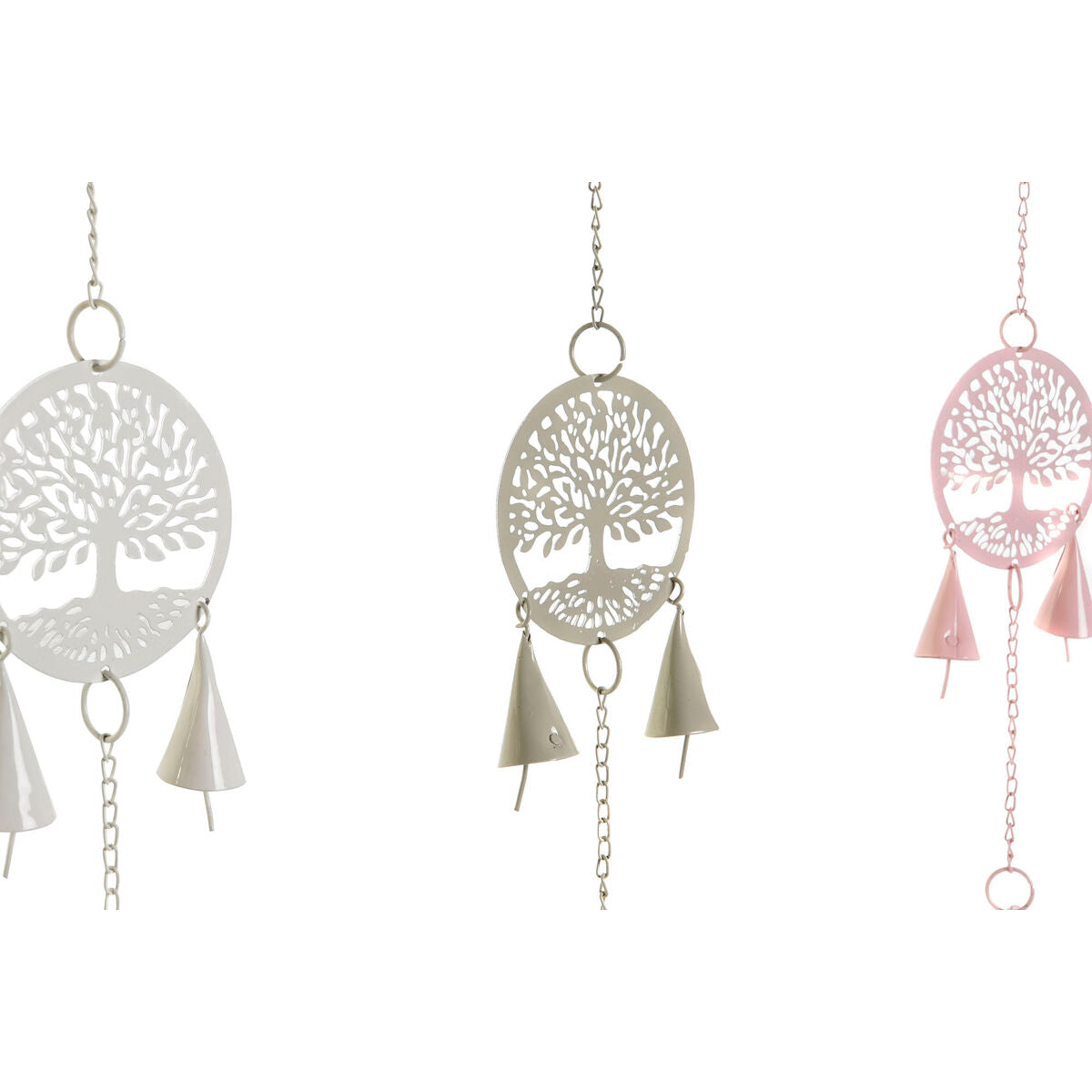 Κρεμαστή διακόσμηση DKD Home Decor Δέντρο Λευκό (4 Μονάδες)