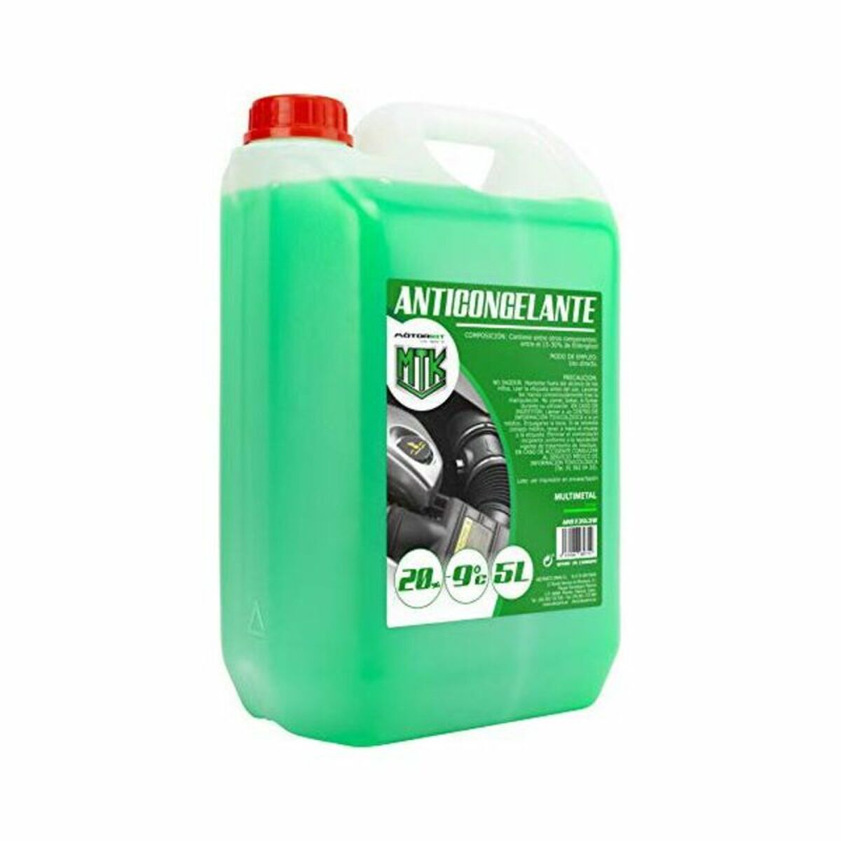 Αντιψυκτικά Motorkit -9º 20% Πράσινο (5 L)