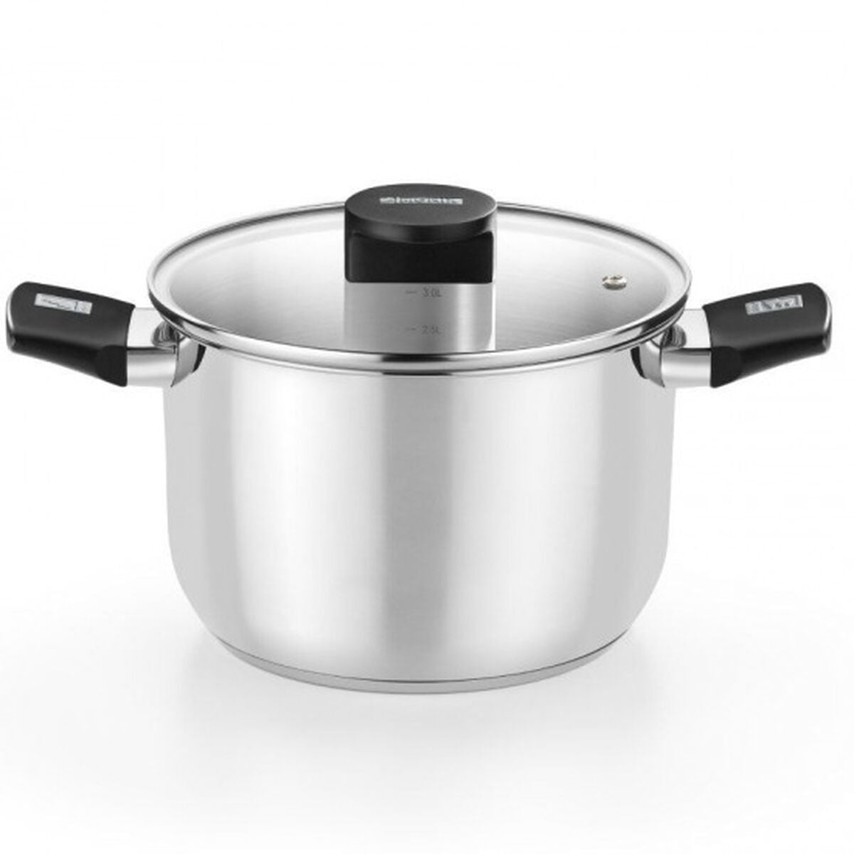 Κατσαρόλα με Καπάκι Monix M240230 Μαύρο Ø 30 cm (Ανακαινισμenα A)