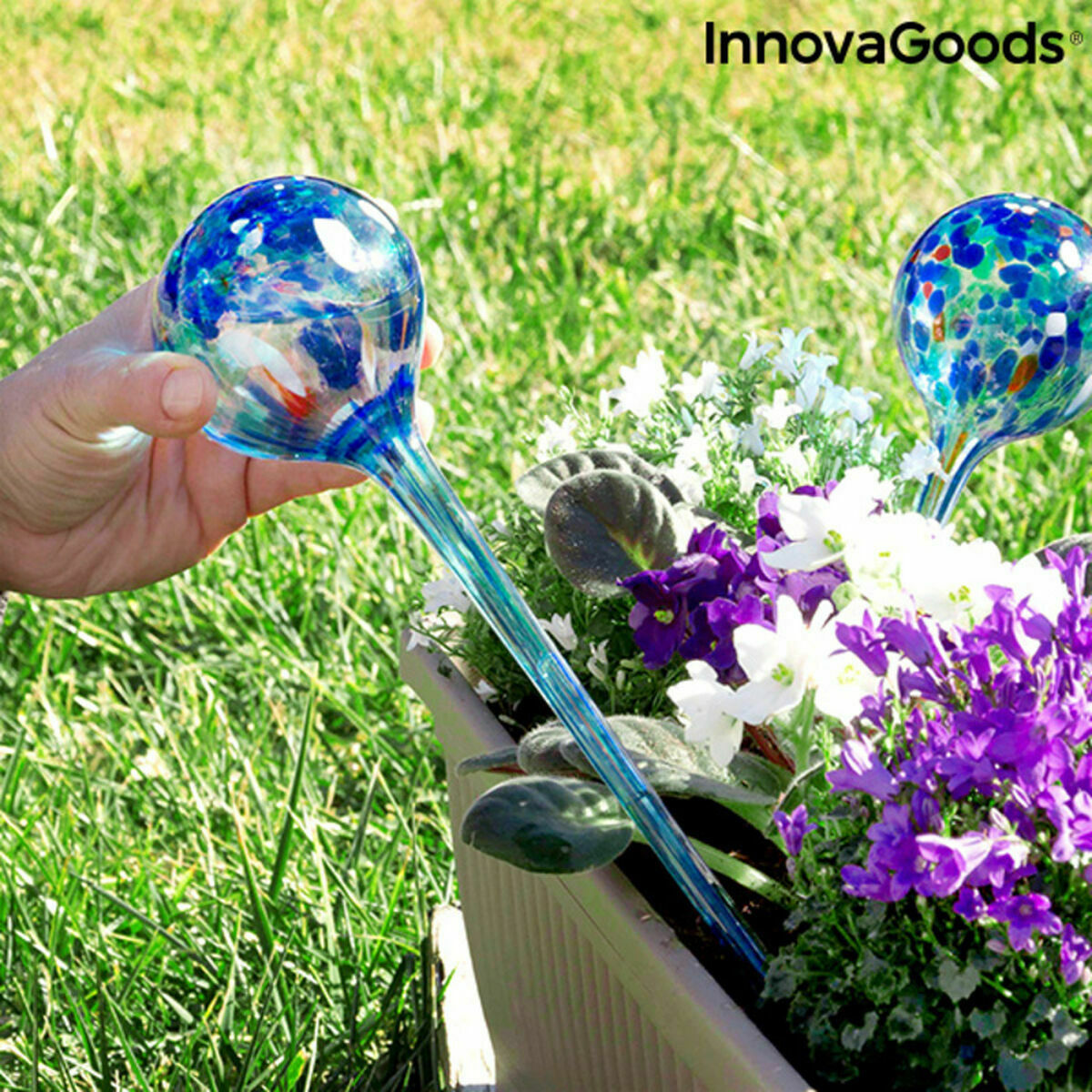 Αυτόματα μπαλόνια άρδευσης Aqua·Loon InnovaGoods Μπλε Γυαλί (Ανακαινισμenα A)