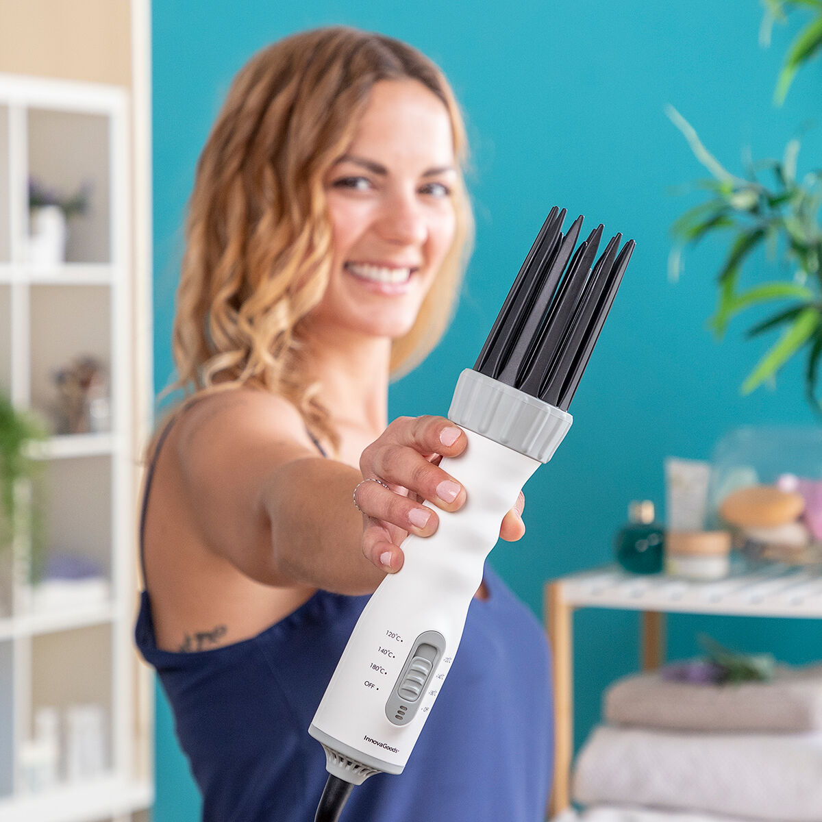 Βούρτσα Mαλλιών, Styler και Πιστολάκι Μαλλιών 3 σε 1 Dryple InnovaGoods 550 W