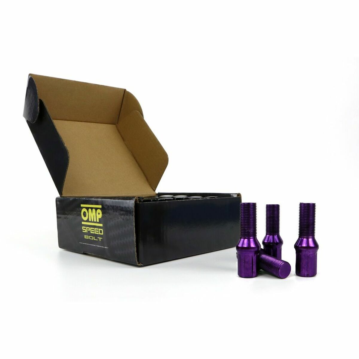 Set Παξιμάδια OMP 27 mm Βιολετί 20 uds M14 x 1,25