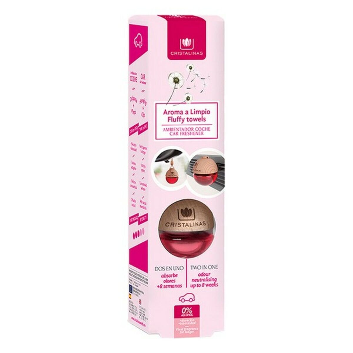 Αποσμητικό Αυτοκινήτου Cristalinas 1 Fluffy Towels Καθαρός αέρας 6 ml