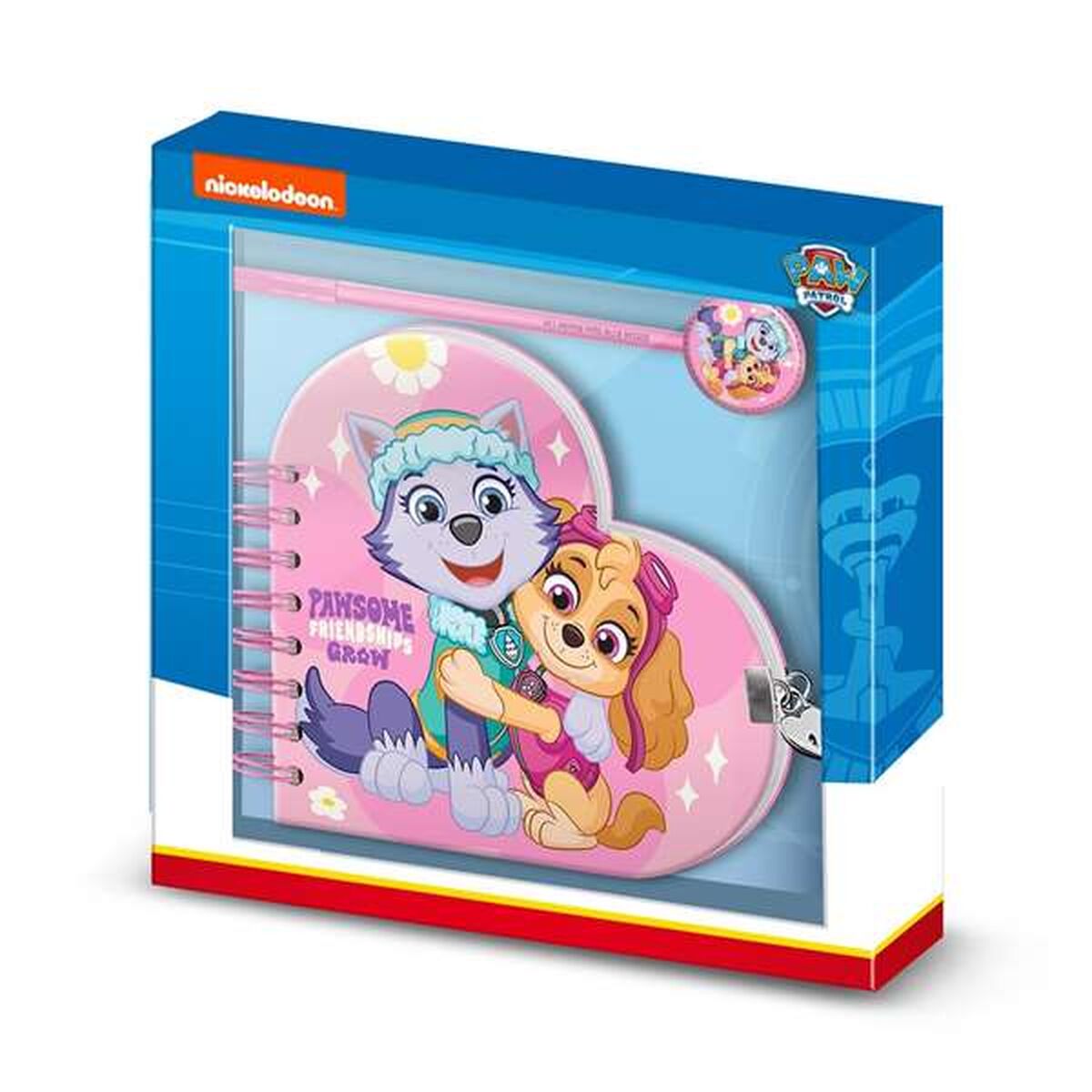 Τετράδιο Σπιράλ με Στυλό The Paw Patrol Ροζ 160 Φύλλα 23 x 2,5 x 24 cm