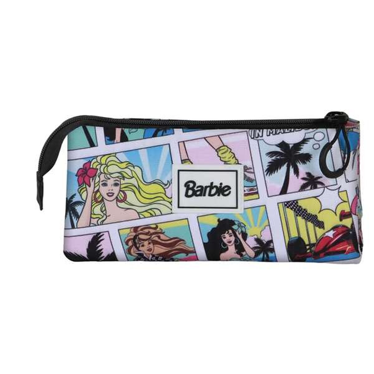 Τριπλή Κασετίνα Barbie Πολύχρωμο
