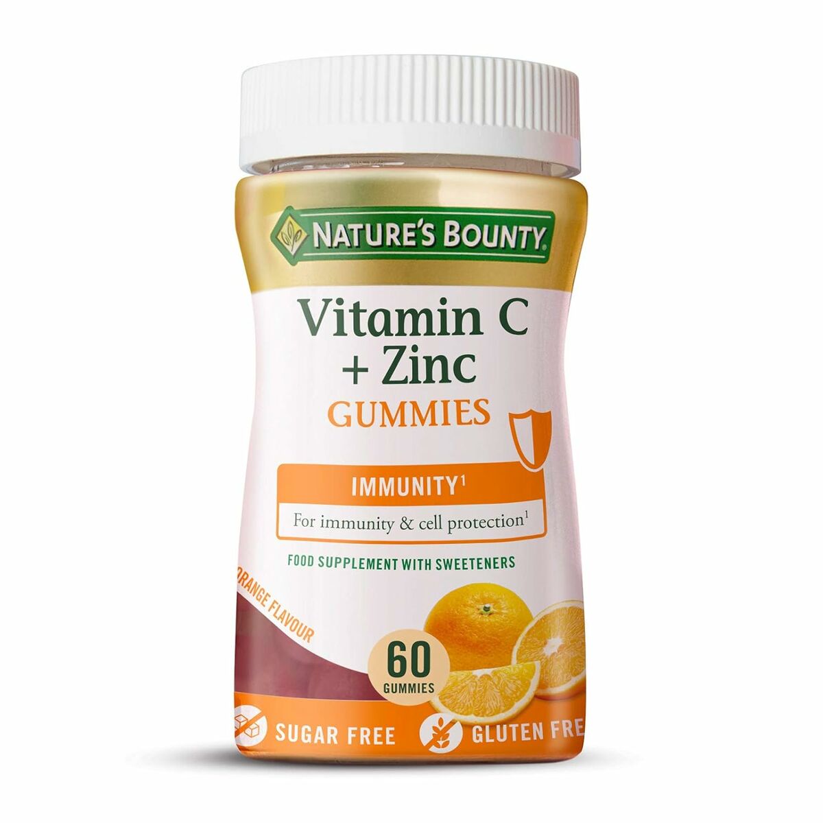 Συμπλήρωμα Διατροφής Nature's Bounty Vitamina C Zinc Καραμέλες - Ζελεδάκια Βιταμίνη C Ψευδάργυρος (x60)