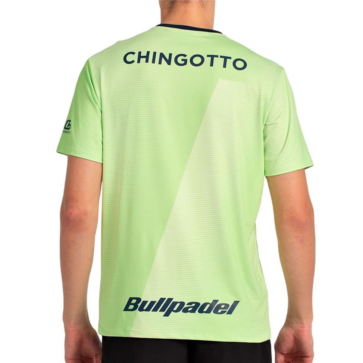 Ανδρική Μπλούζα με Κοντό Μανίκι Bullpadel Chingotto 25I 059 Πράσινο λιμόνι Πάντελ