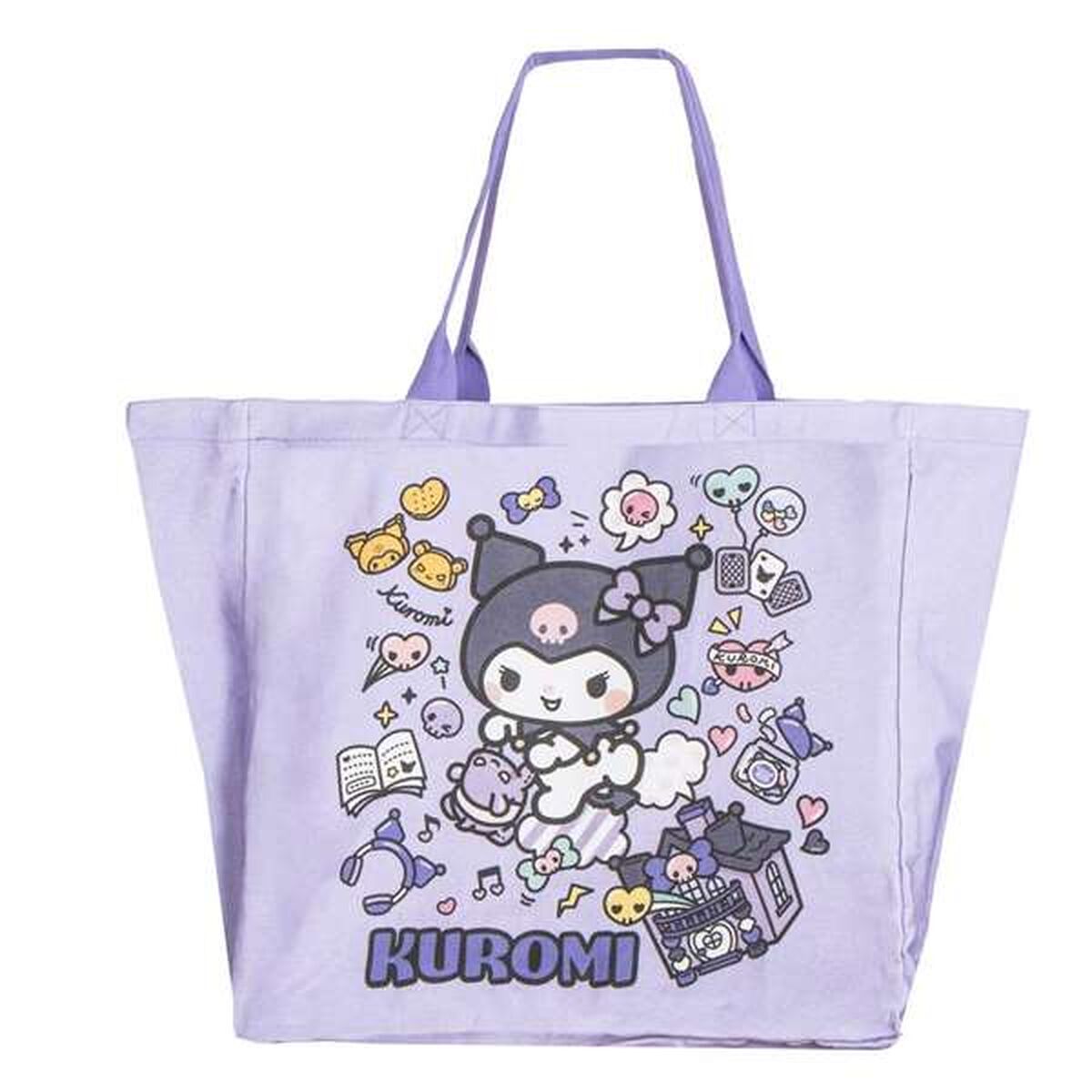 Τσάντα για ψώνια Hello Kitty Kuromi Λιλά 48 x 43 x 17 cm