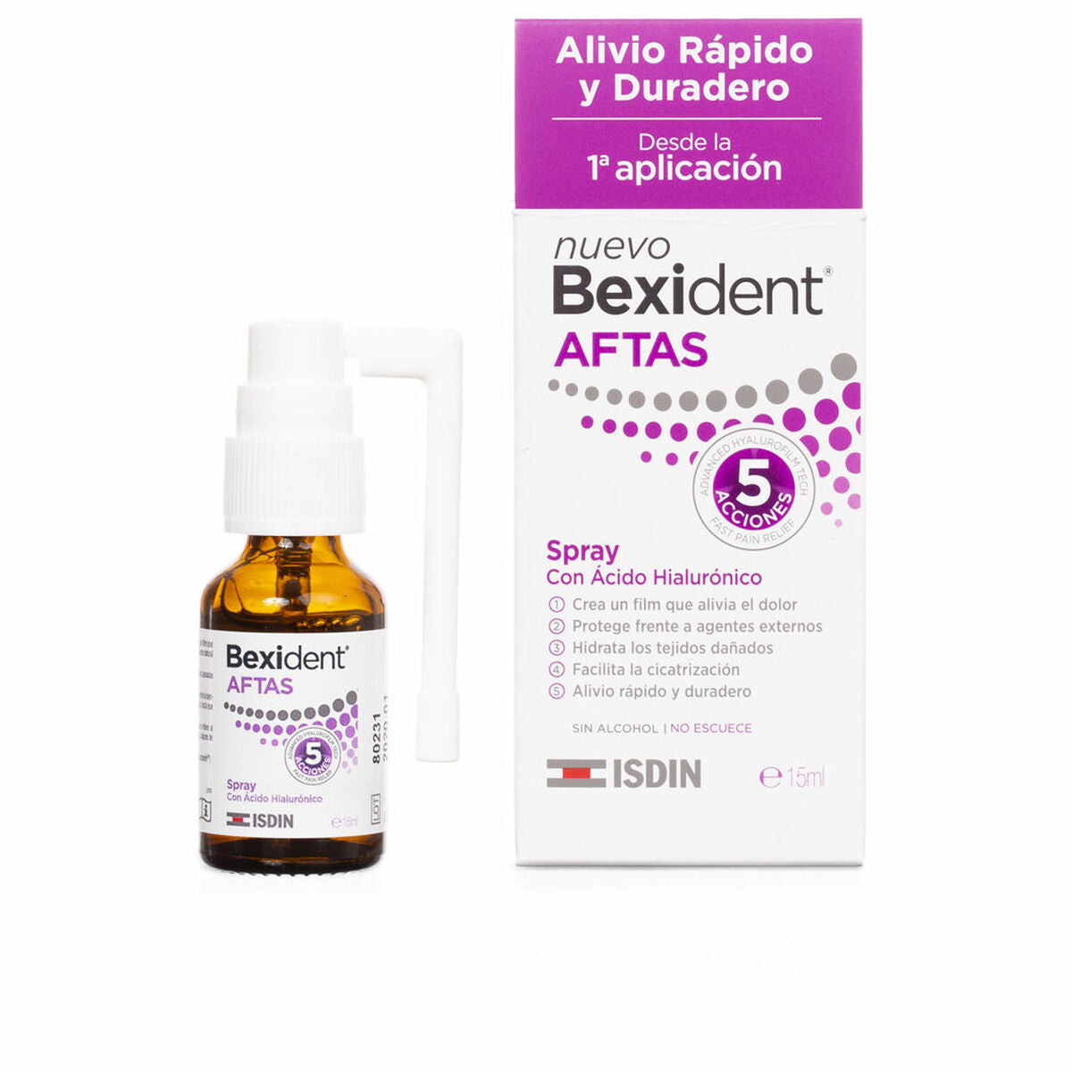 Στοματικό Διάλυμα Isdin Bexident Aftas 15 ml Προστάτης στόματος
