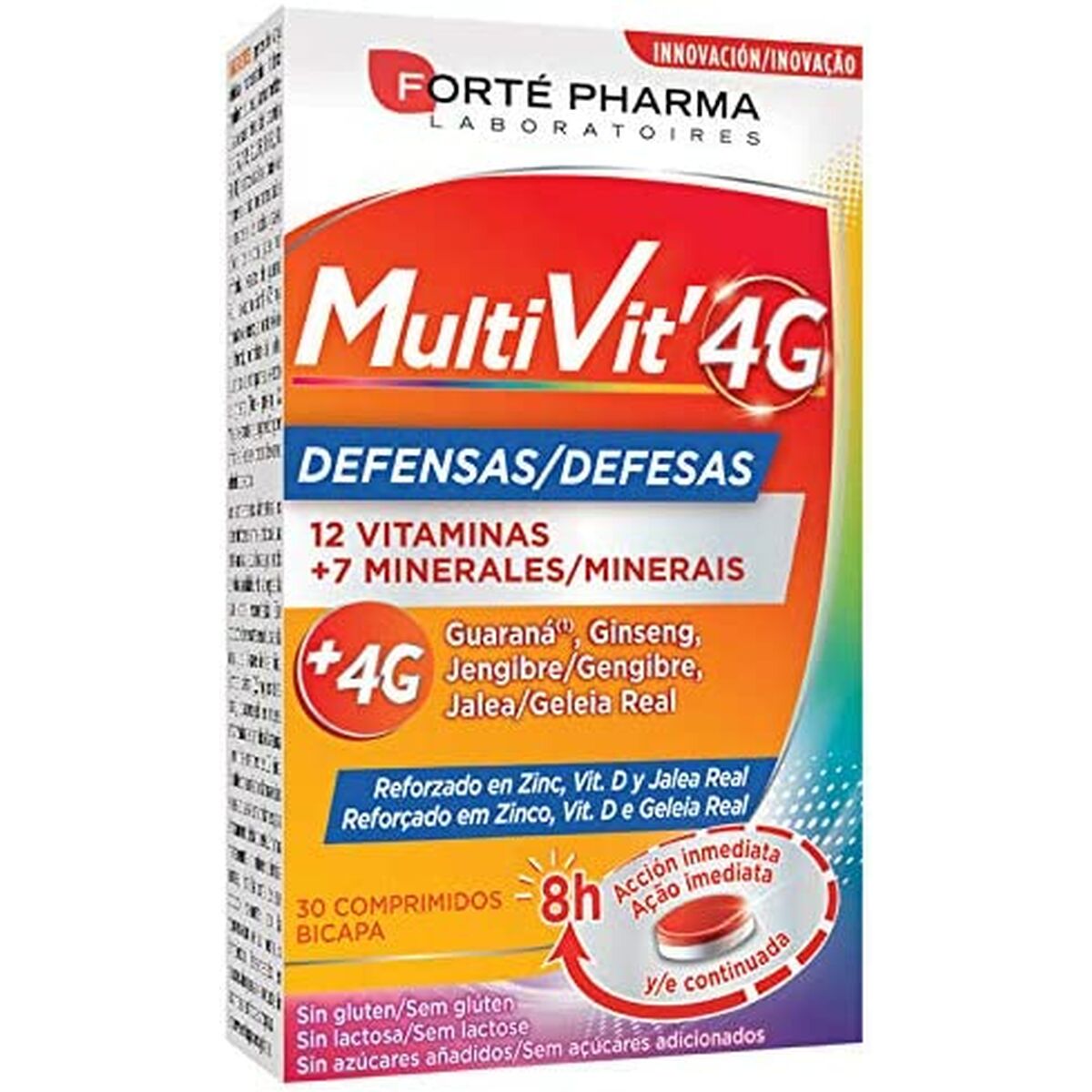 Συμπλήρωμα Διατροφής Forté Pharma Multivit 4G 30 Μονάδες