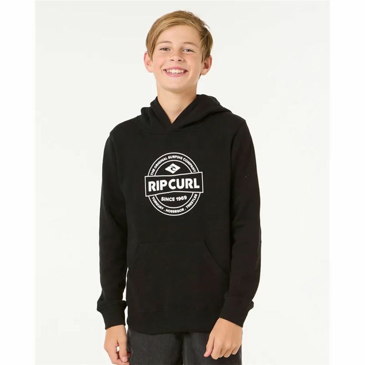 Παιδικό Φούτερ με Κουκούλα Rip Curl Stapler Hood Μαύρο