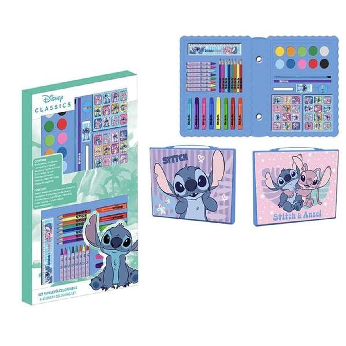Σετ Χαρτικών Stitch Μπλε