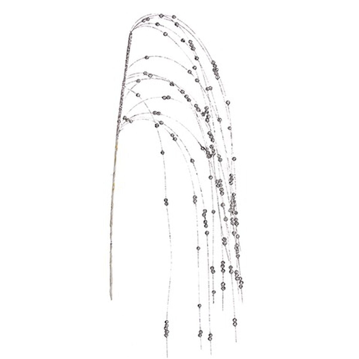 Κλαδί Krist+ Ασημί Μούρα 100 x 3 x 5 cm (24 Μονάδες)