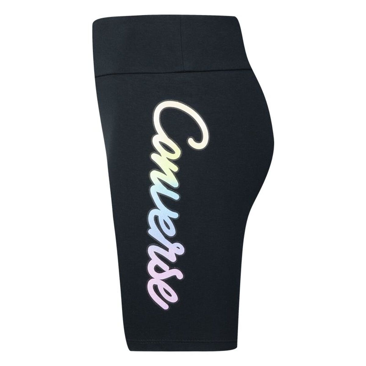 Αθλητικά Κολάν για Παιδιά Converse Script Glitter High Rise Biker Girl Μαύρο