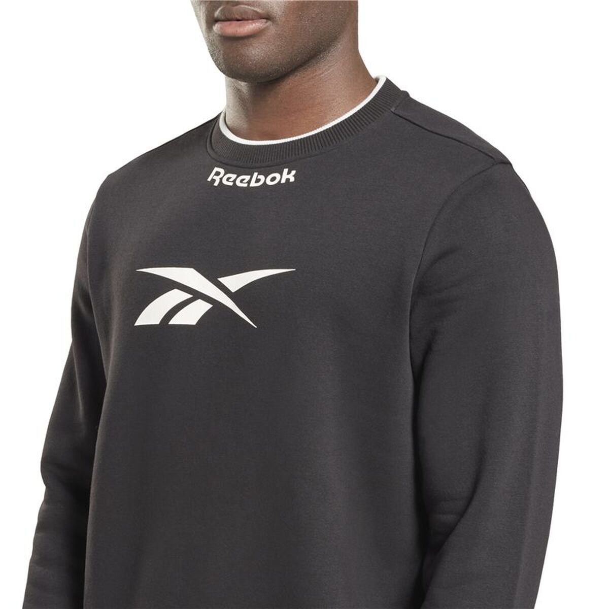 Ανδρικό Φούτερ χωρίς Κουκούλα Reebok RI Arch Logo Vector Crew Μαύρο