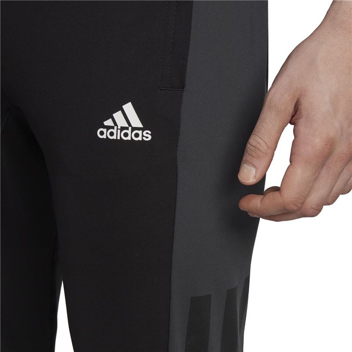 Μακρύ Αθλητικό Παντελόνι Adidas Colorblock Μαύρο Άντρες