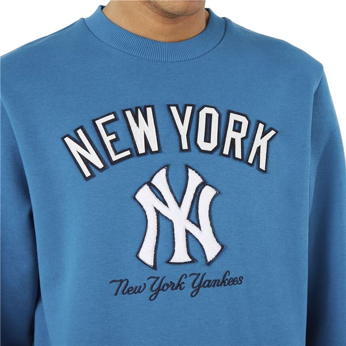 Ανδρικό Φούτερ χωρίς Κουκούλα New Era MLB Heritage New York Yankees M Blue Μπλε