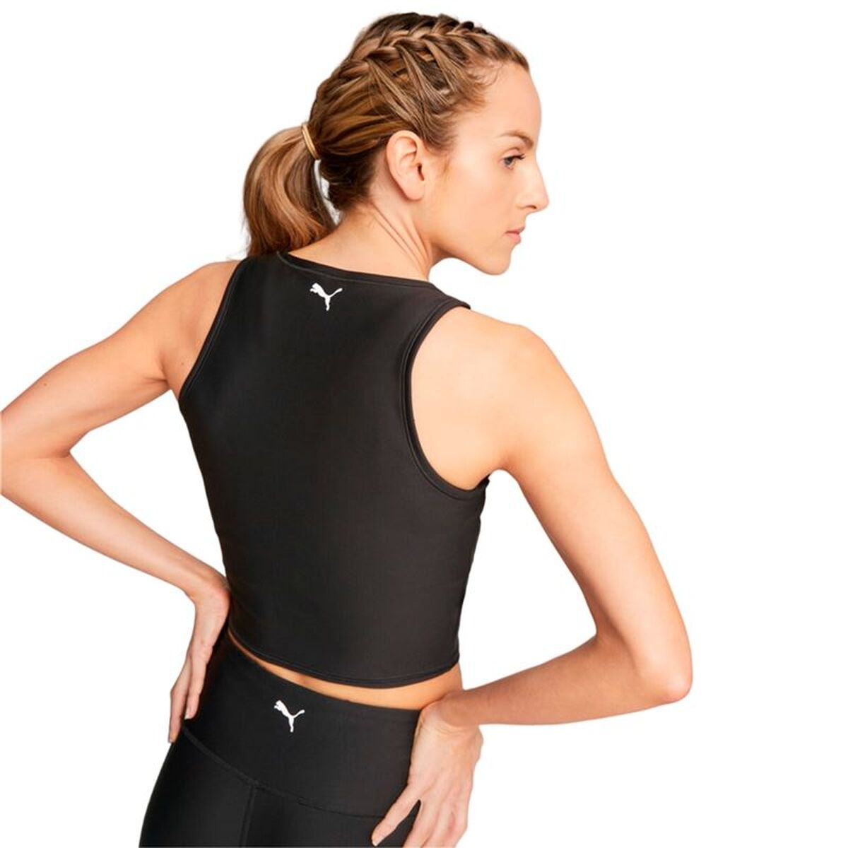 Γυναικεία Μπλούζα με Κοντό Μανίκι Puma Fit Eversculpt Μαύρο