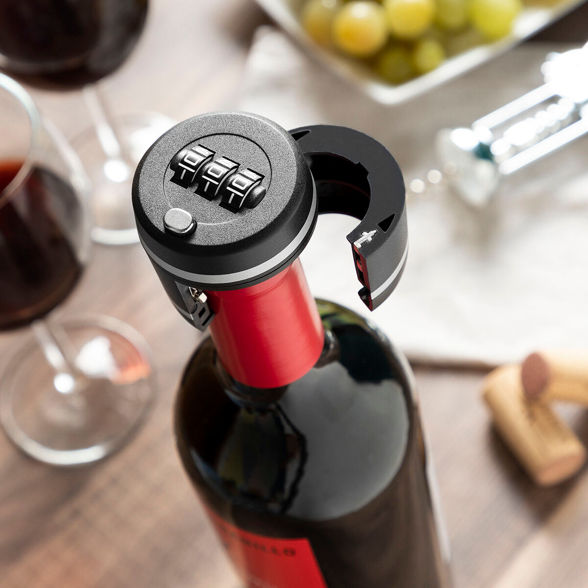 Κλειδαριά μπουκαλιών κρασιού Botlock InnovaGoods