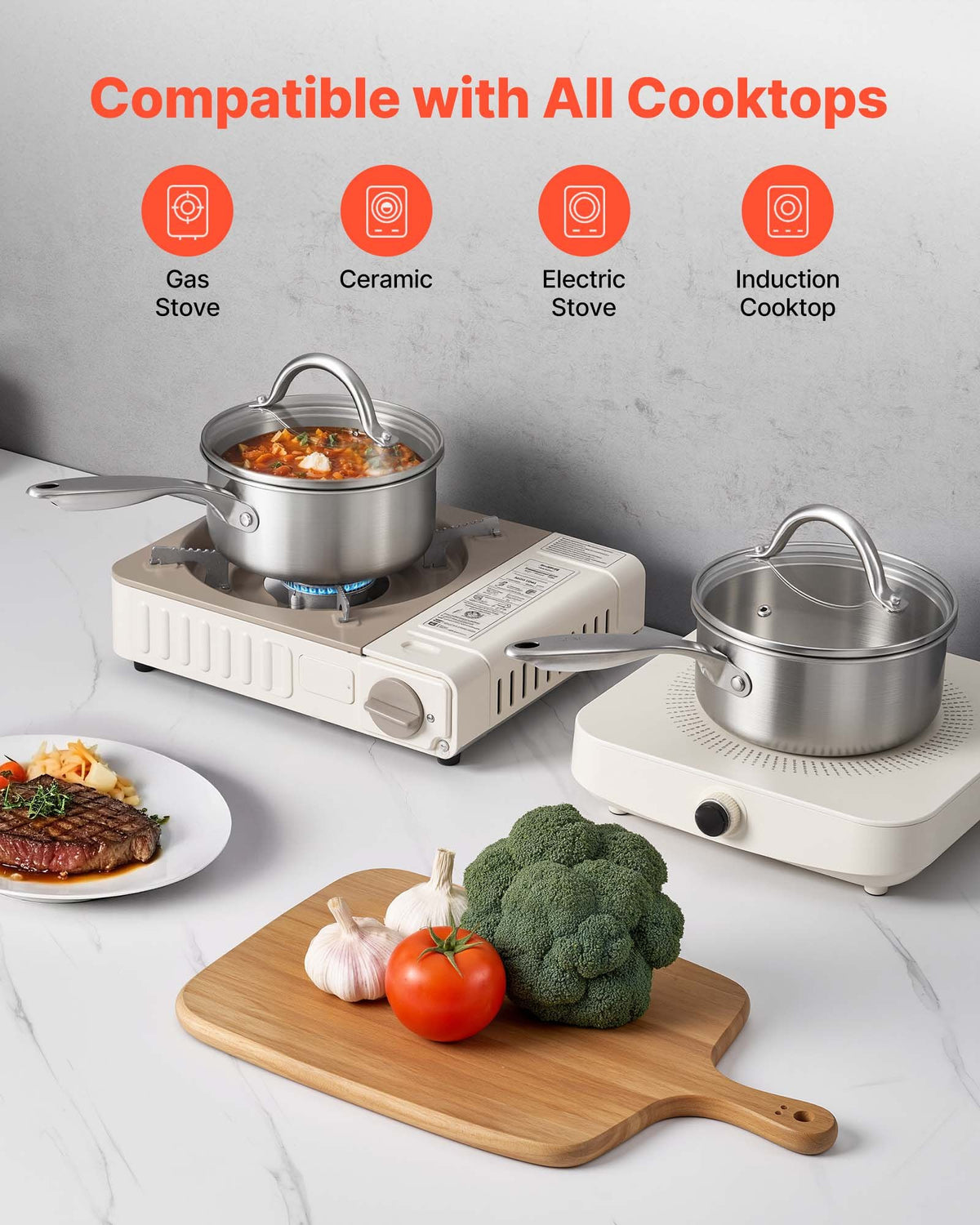 VEVOR 1.5 QT Saucepan