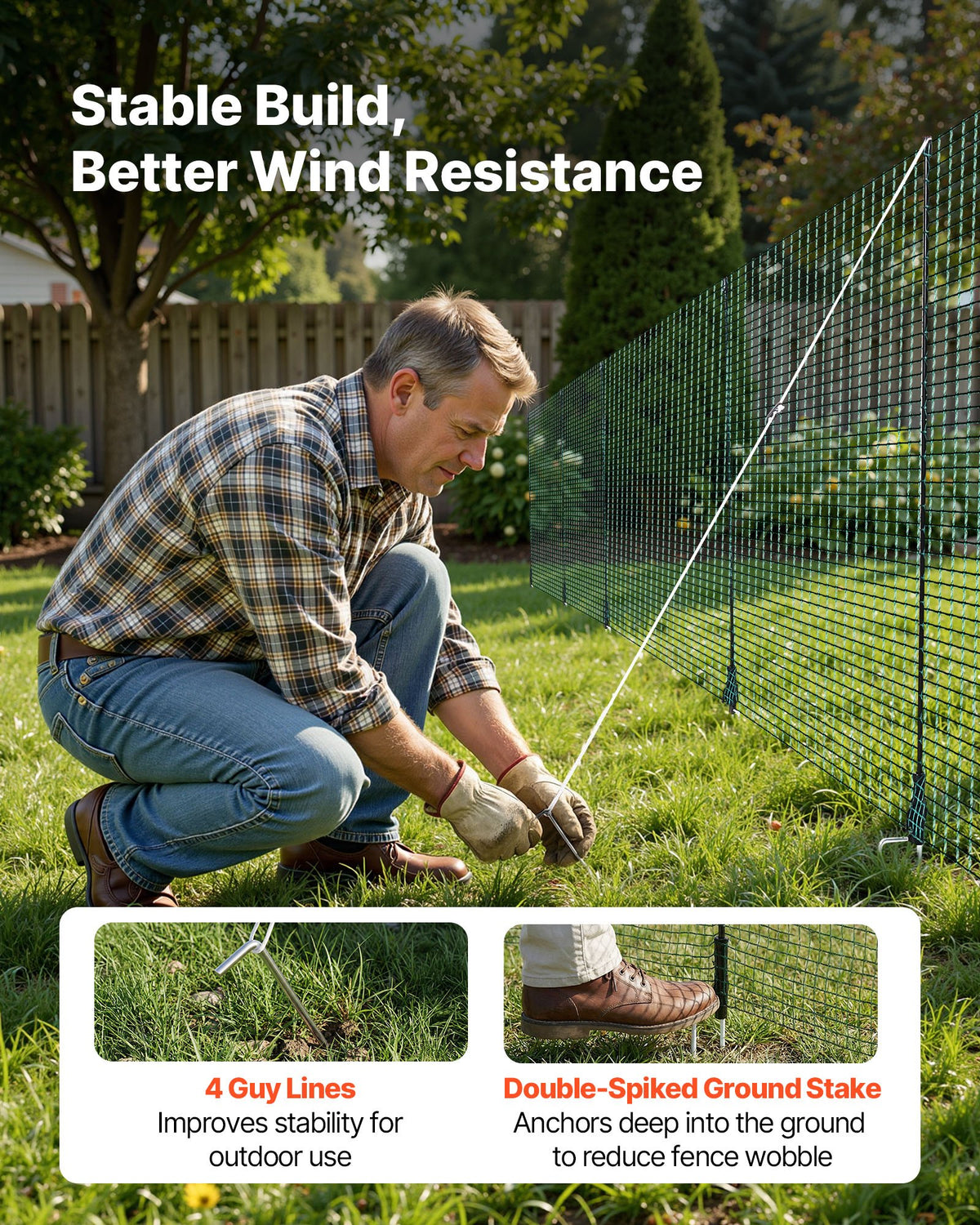 VEVOR Temporary Fence with Posts