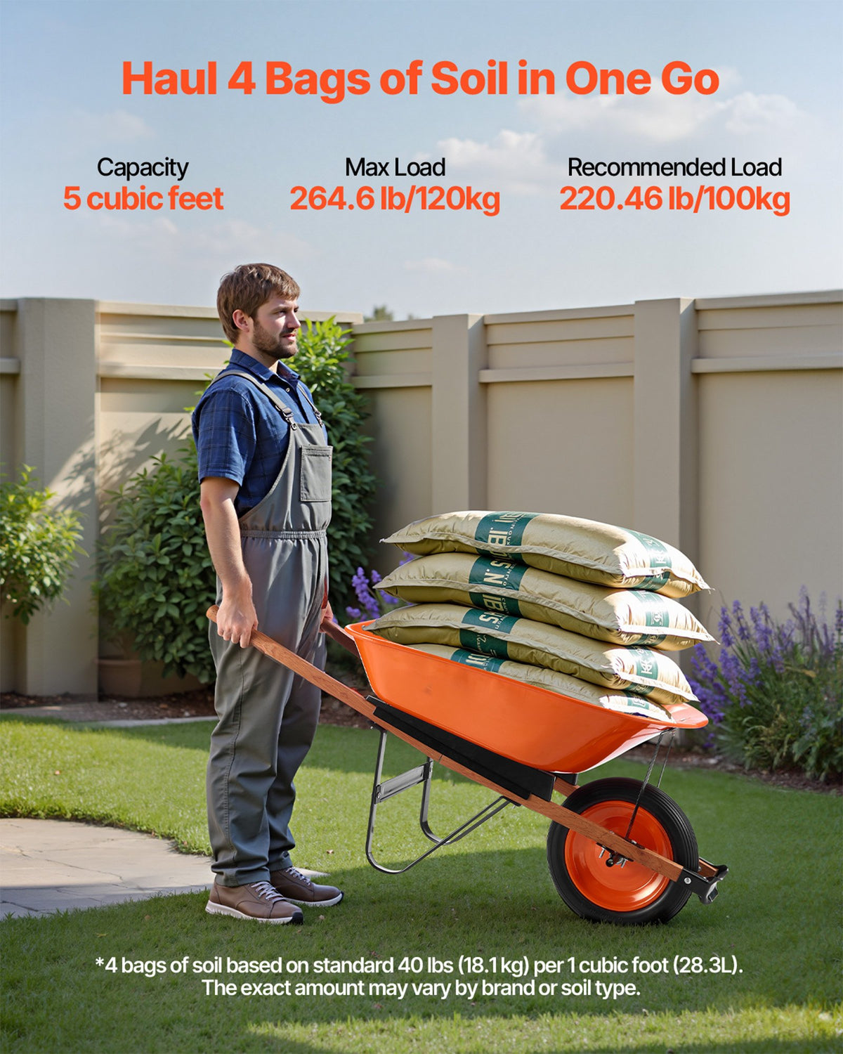 VEVOR Wheelbarrow Cart