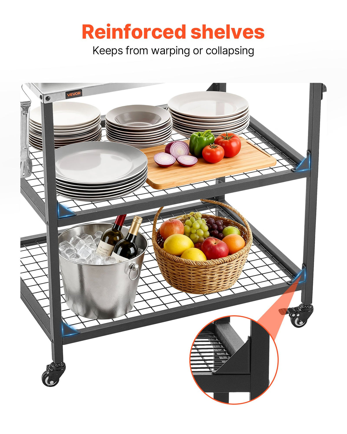 VEVOR Outdoor Grill Cart