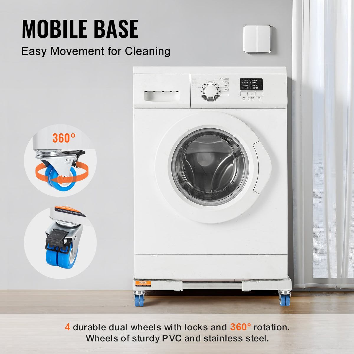 VEVOR Mini Fridge Stand Universal Laundry Pedestal
