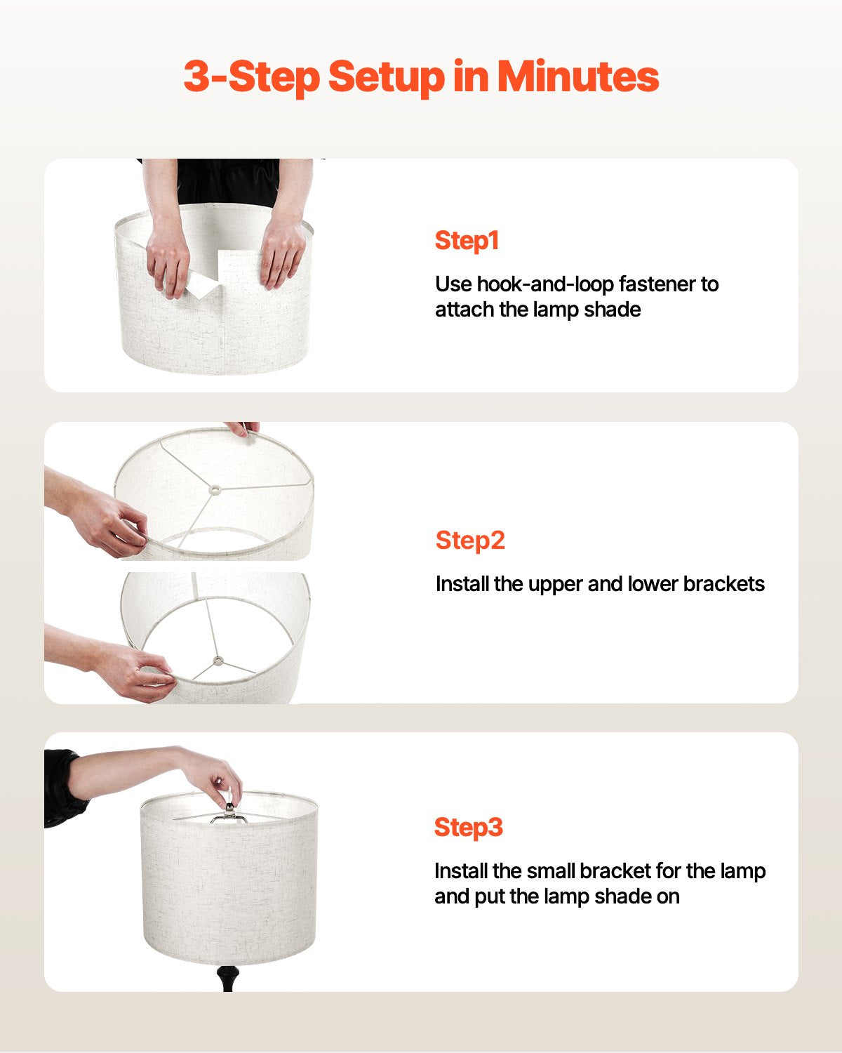 VEVOR Drum Lamp Shade