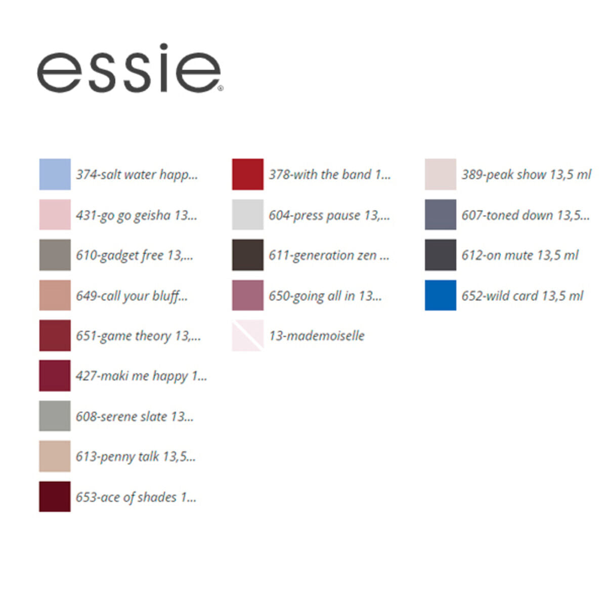 βαφή νυχιών Essie Essie 13,5 ml
