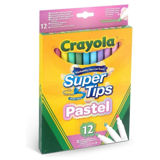 Σετ Μαρκαδόροι Pastel Crayola Πολύχρωμο Κέικ Πλένεται