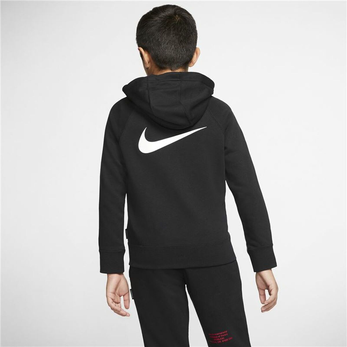 Παιδικό Αθλητικό Μπουφάν Nike Swoosh Μαύρο