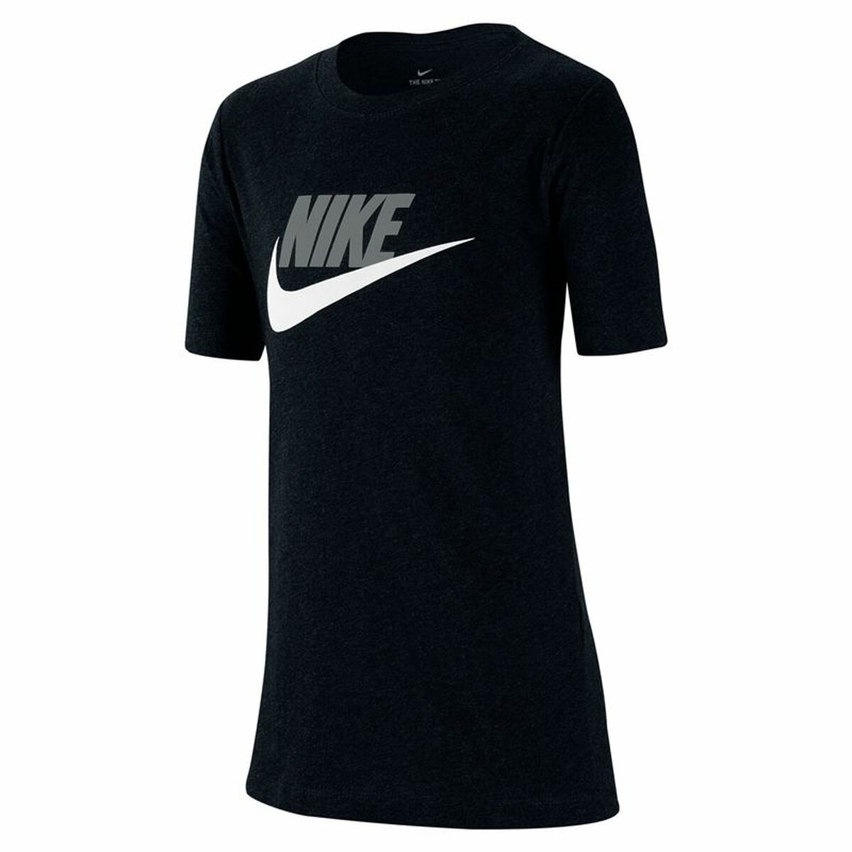 Παιδικό Μπλούζα με Κοντό Μανίκι Nike Sportswear Μαύρο