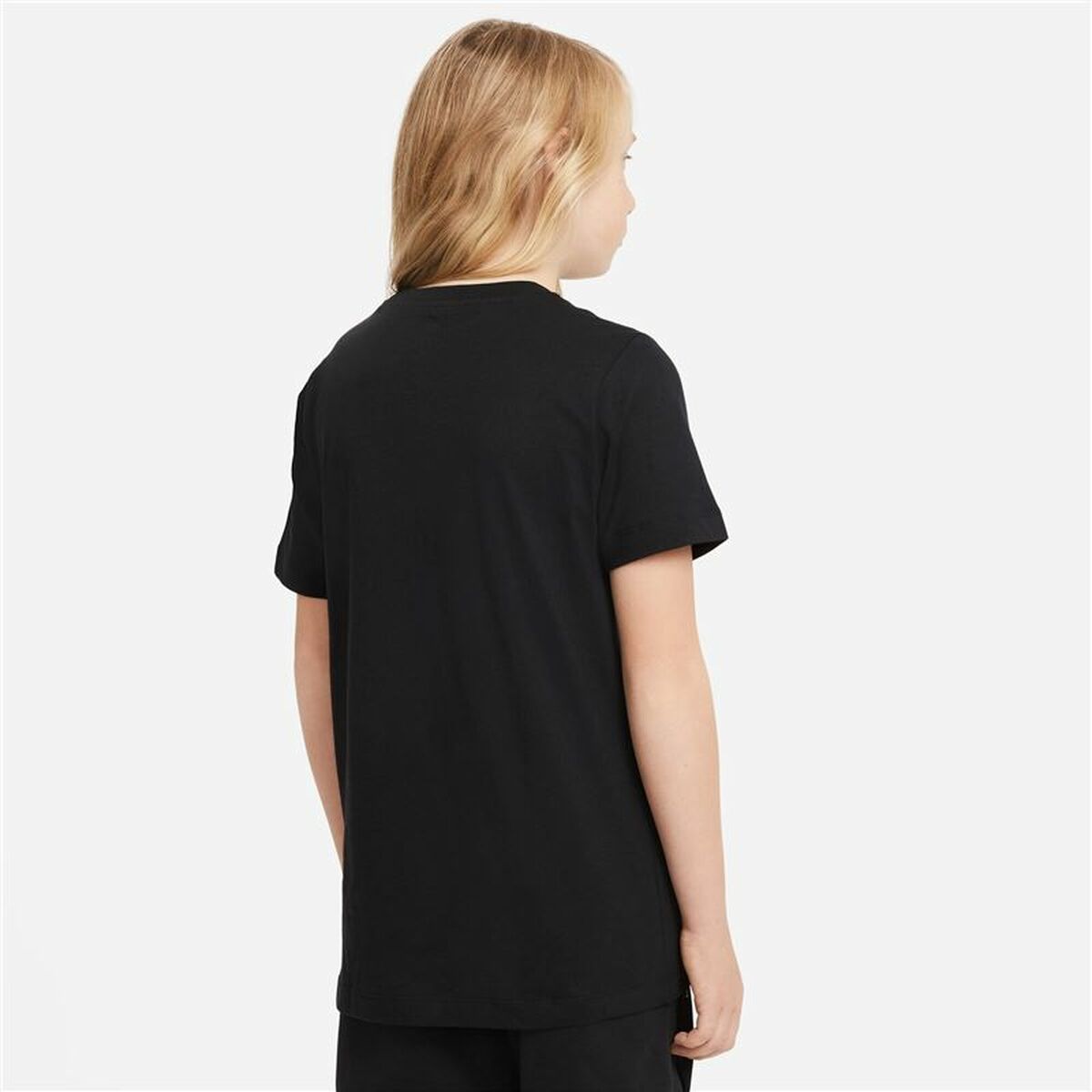 Παιδικό Μπλούζα με Κοντό Μανίκι Nike Sportswear Μαύρο