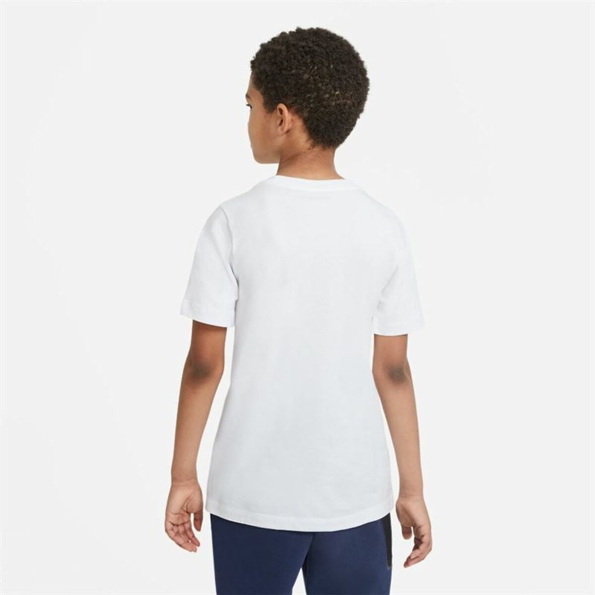Παιδική Μπλούζα με Κοντό Μανίκι Nike Sportswear Λευκό