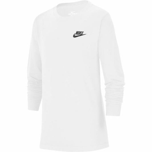 Παιδική Μπλούζα με Μακρύ Μανίκι Nike Sportswear Λευκό