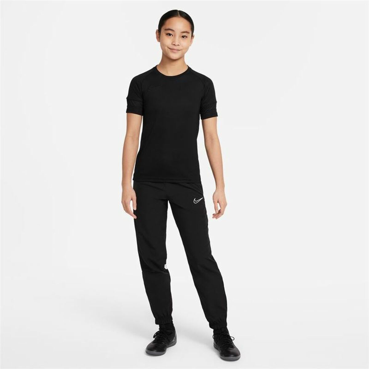 Παιδικό Μπλούζα με Κοντό Μανίκι Nike Dri-Fit Academy Girls Μαύρο