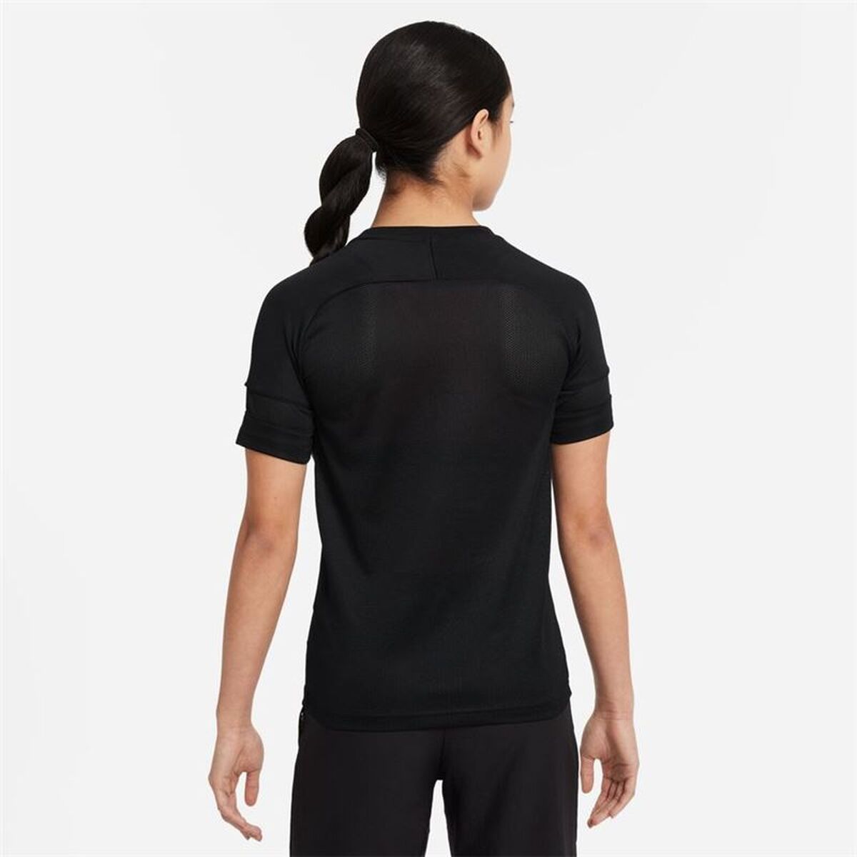 Παιδικό Μπλούζα με Κοντό Μανίκι Nike Dri-Fit Academy Girls Μαύρο