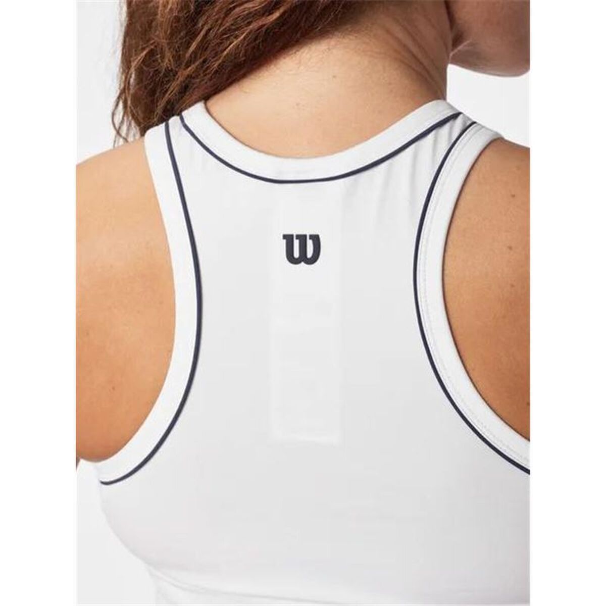 Αμάνικο Γυναικείο Μπλουζάκι Wilson Team Tank Λευκό Πάντελ
