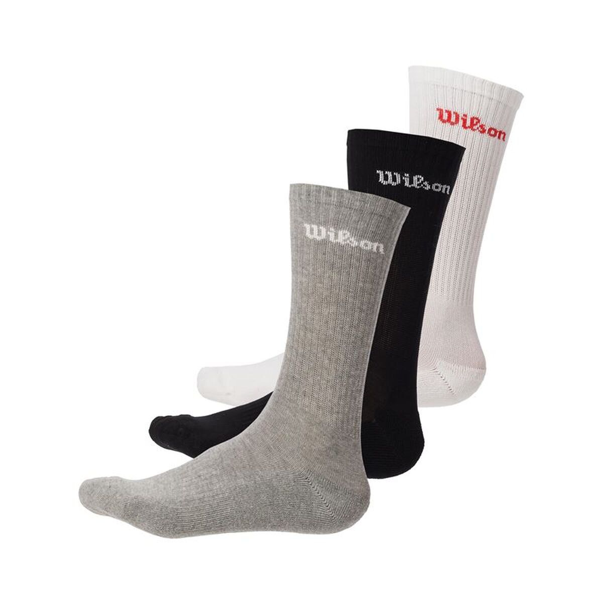 Σετ κάλτσες Wilson Crew Logo Sock 3 Τεμάχια