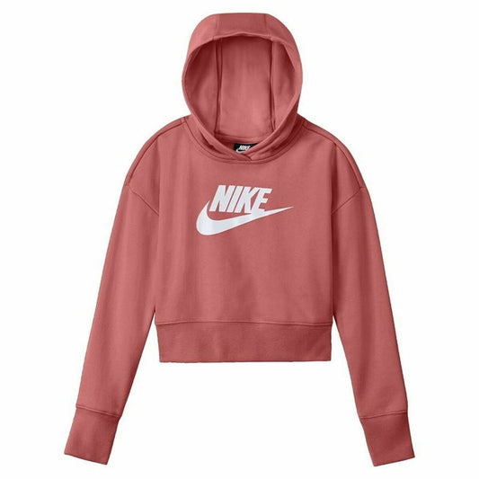 Φούτερ με Κουκούλα για Κοριτσάκι Nike Club Girls Salmon