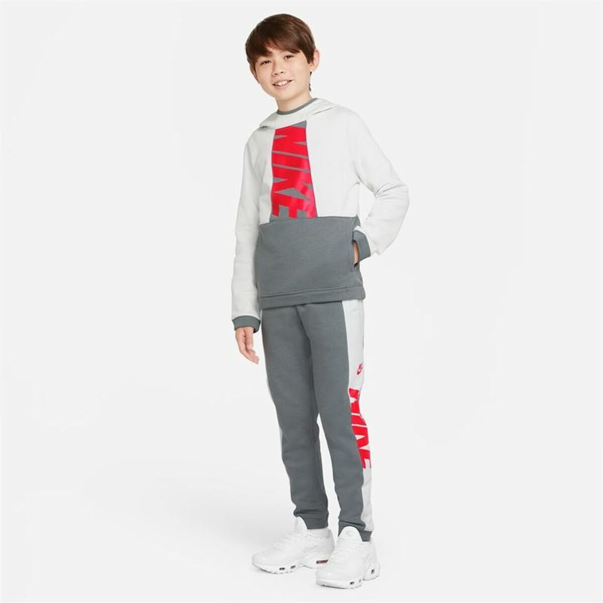 Αθλητικά Παντελόνια για Παιδιά Nike Sportswear  Λευκό Σκούρο γκρίζο