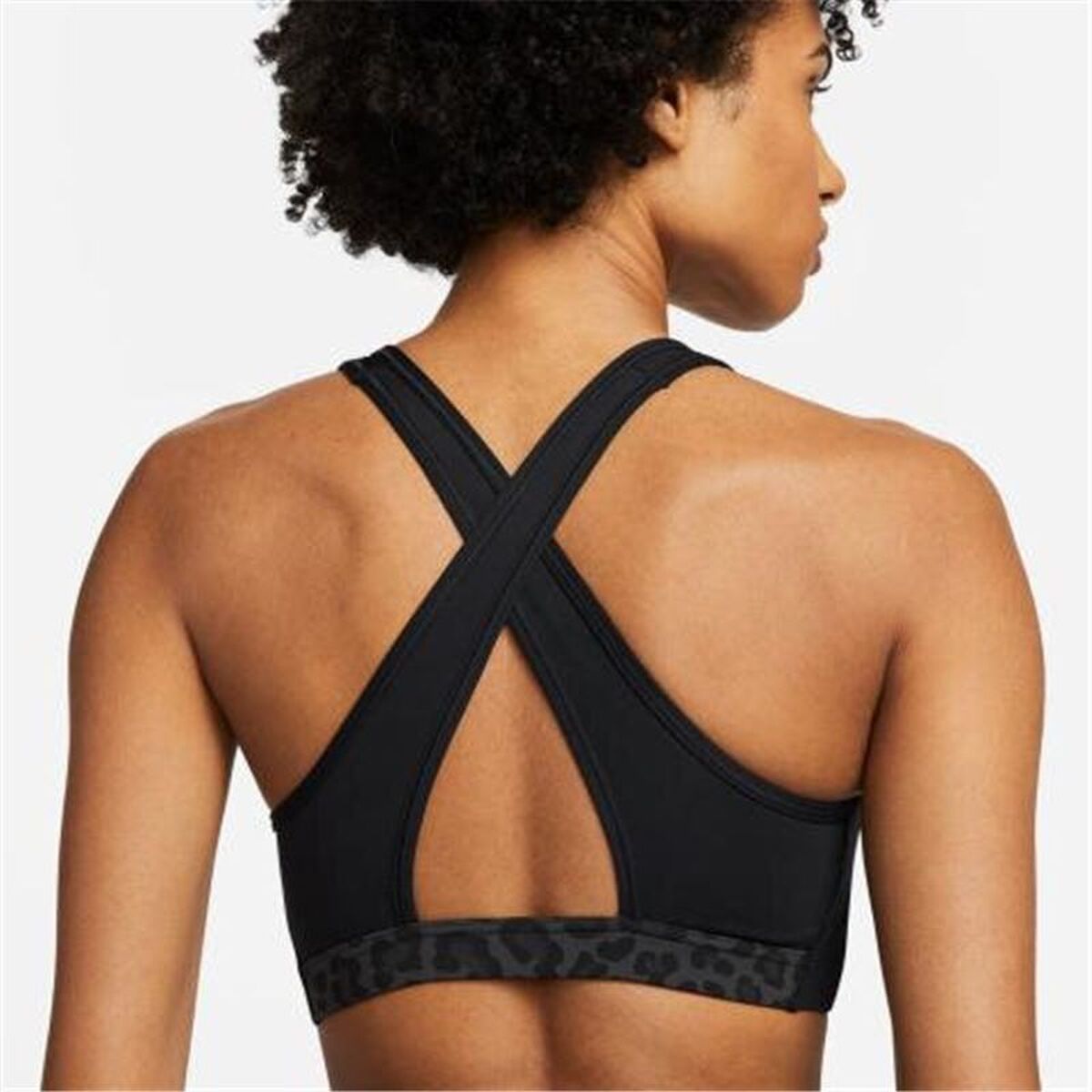 Αθλητικό σουτιέν Nike Dri-FIT Swoosh Μαύρο