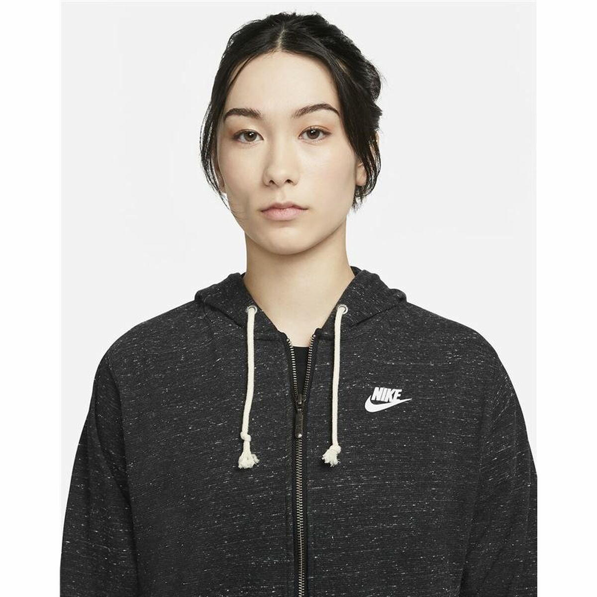 Γυναικείο Φούτερ με Κουκούλα Nike Sportswear Σκούρο γκρίζο